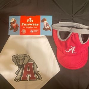 ‼️University of Alabama dog attire! Cap worn only once‼️ Bandana brand new. ‼️